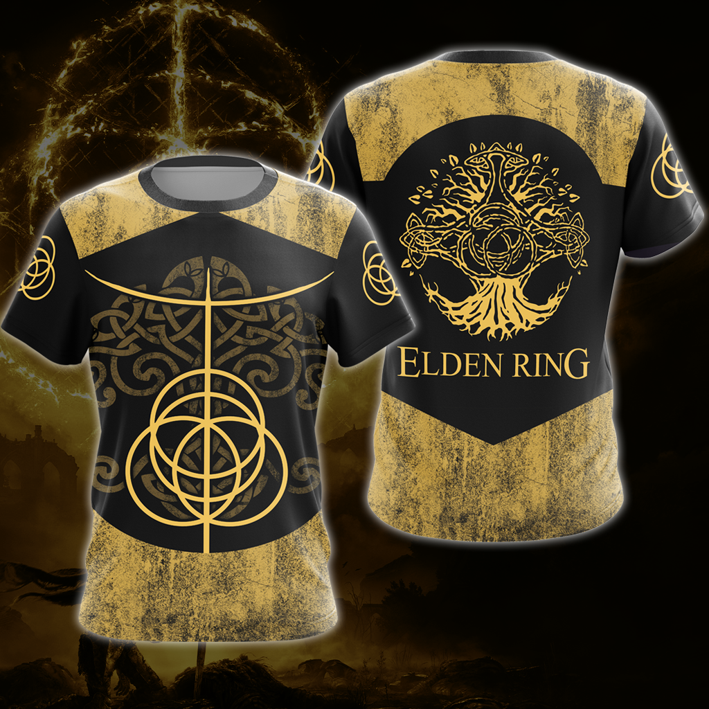 Elden Ring 3D All Over Print T-shirt Tank Top Zip Hoodie Pullover Hoodie Hawaiian Shirt Beach Shorts Jogger T-shirt S