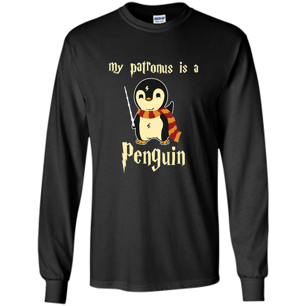 Penguin T-Shirt My Patronus Is A Penguin Hot 2017 T-Shirt Black S
