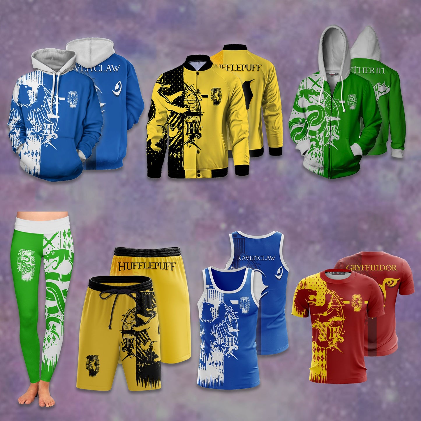 Quidditch Hufflepuff Harry Potter 3D Leggings