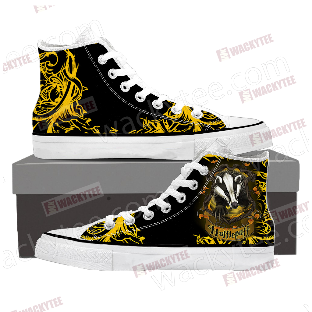 Loyal Like A Hufflepuff Harry Potter High Top Shoes SIZE 29