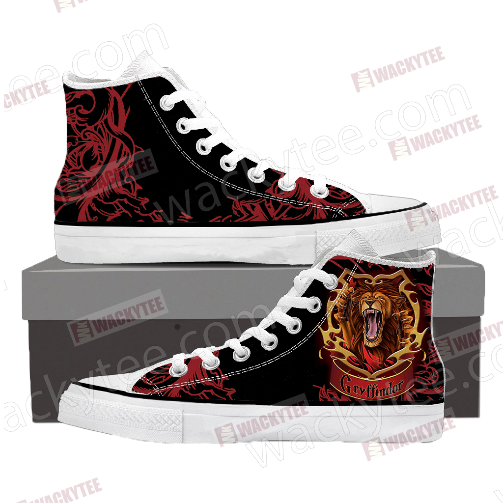 Brave Like A Gryffindor Harry Potter High Top Shoes SIZE 29