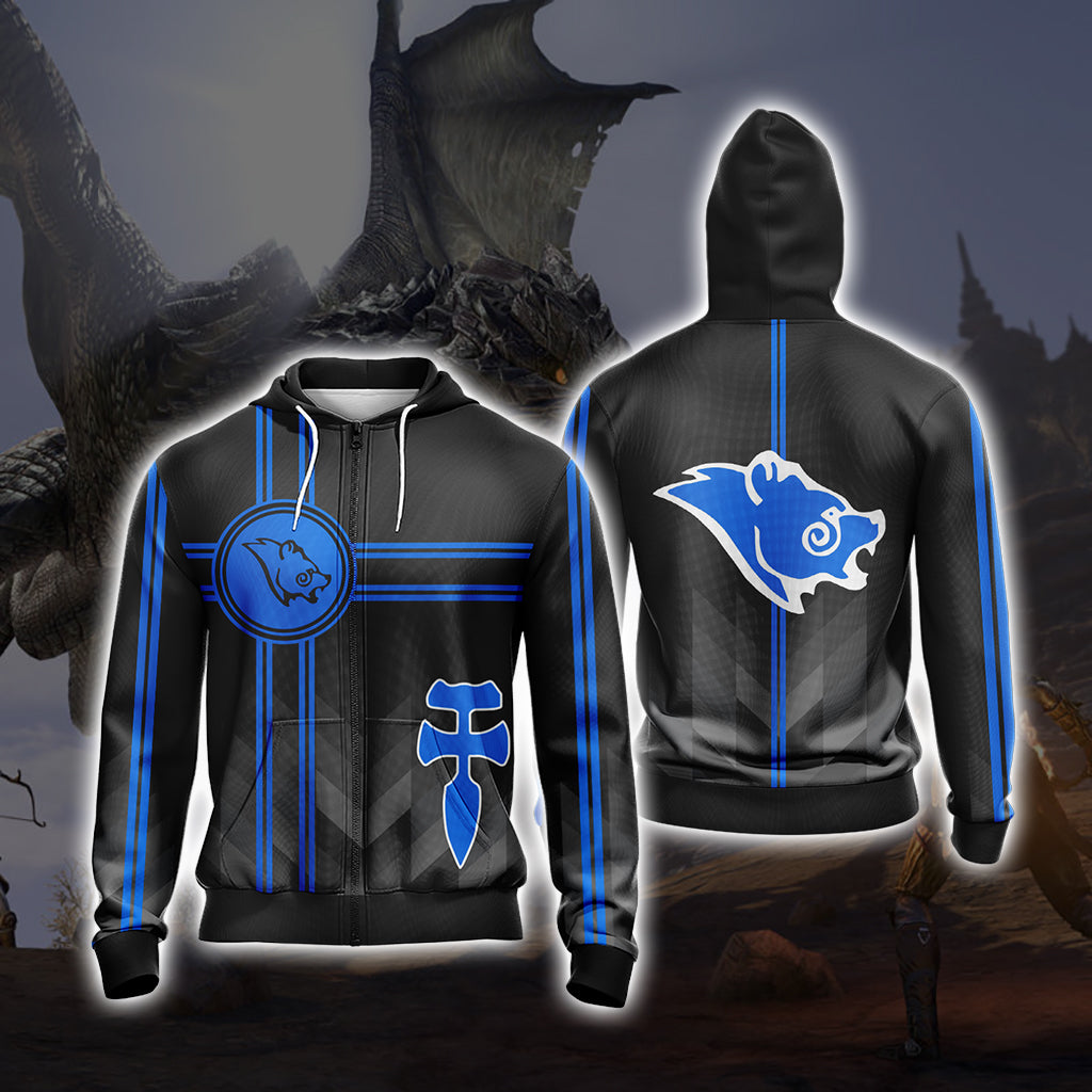 The Elder Scrolls - Stormcloak Unisex 3D T-shirt Zip Hoodie XS