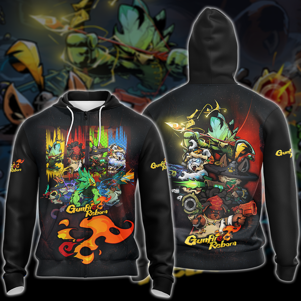 Gunfire Reborn Video Game 3D All Over Printed T-shirt Tank Top Zip Hoodie Pullover Hoodie Hawaiian Shirt Beach Shorts Jogger Zip Hoodie S