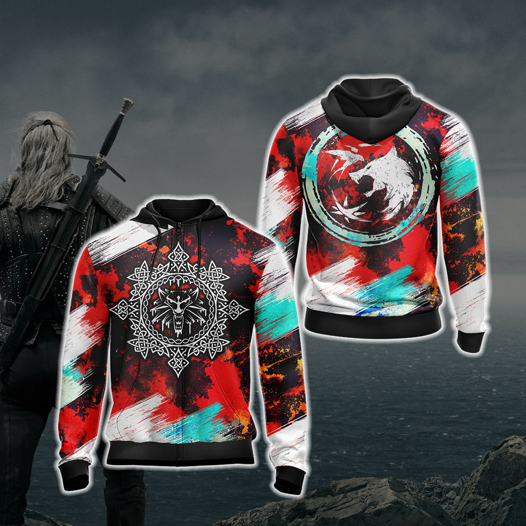The Witcher New Version 2 Unisex 3D T-shirt Zip Hoodie XS