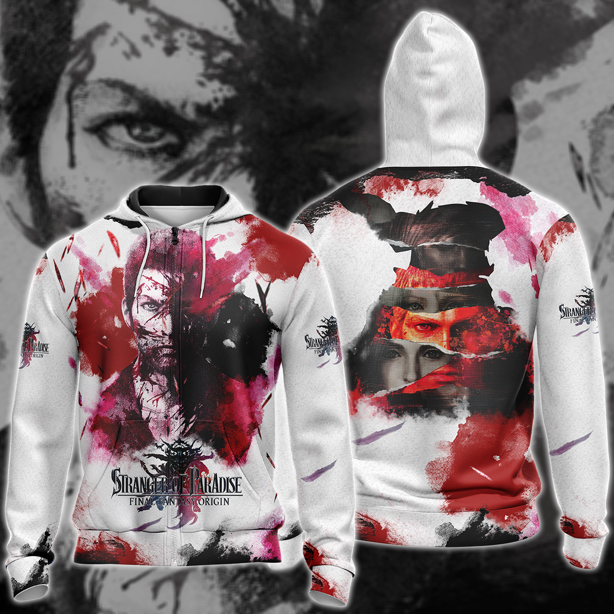 Stranger of Paradise: Final Fantasy Origin Video Game 3D All Over Printed T-shirt Tank Top Zip Hoodie Pullover Hoodie Hawaiian Shirt Beach Shorts Jogger Zip Hoodie S