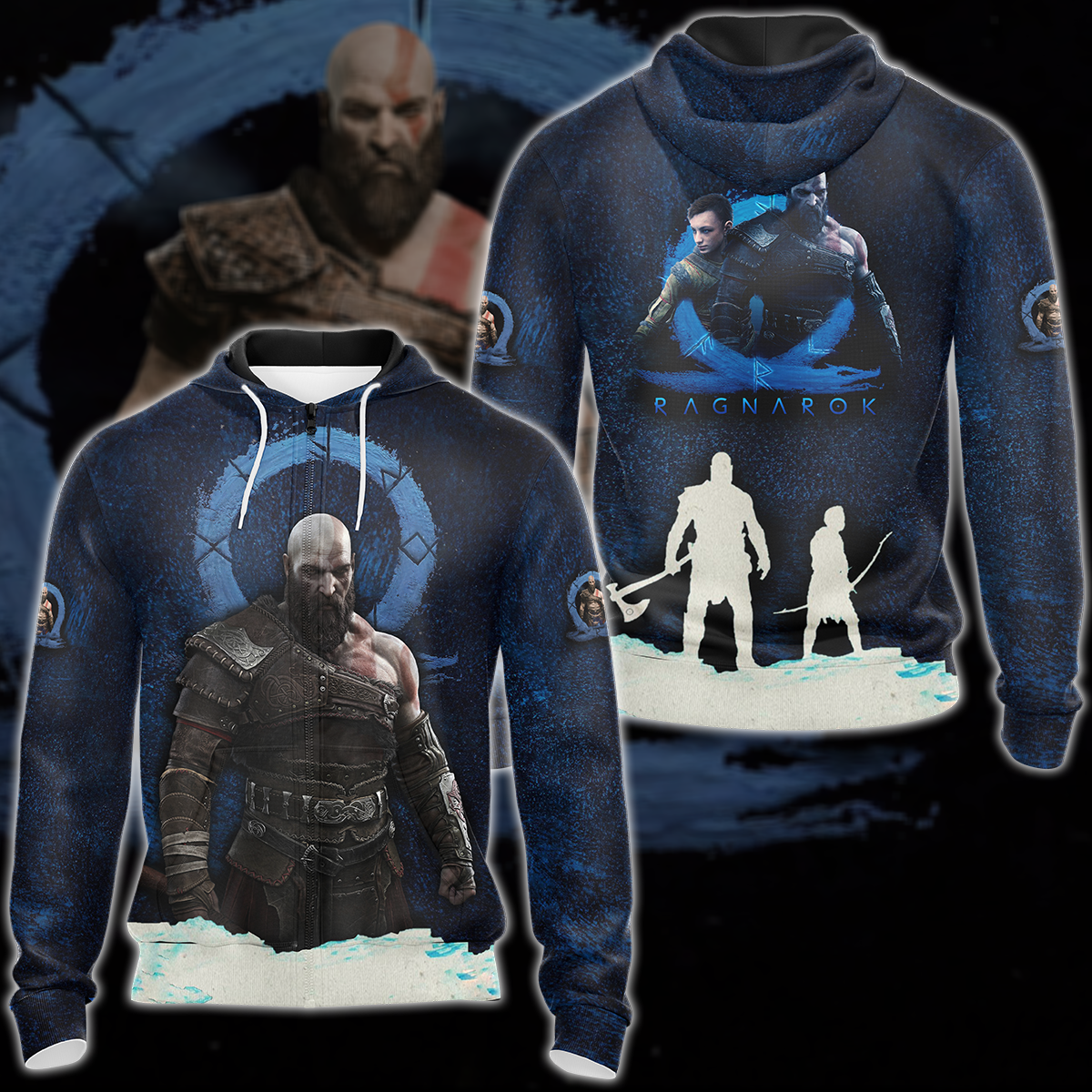 God of War Ragnarok Video Game 3D All Over Print T-shirt Tank Top Zip Hoodie Pullover Hoodie Hawaiian Shirt Beach Shorts Jogger Zip Hoodie S