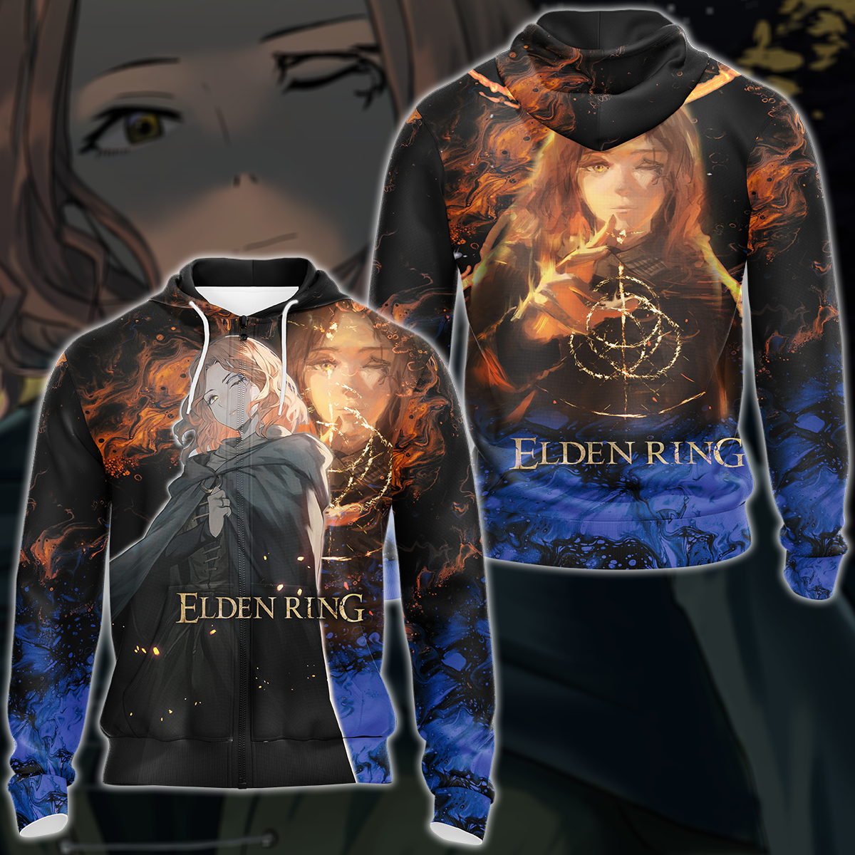 Elden Ring Melina Video Game 3D All Over Print T-shirt Tank Top Zip Hoodie Pullover Hoodie Hawaiian Shirt Beach Shorts Jogger Zip Hoodie S