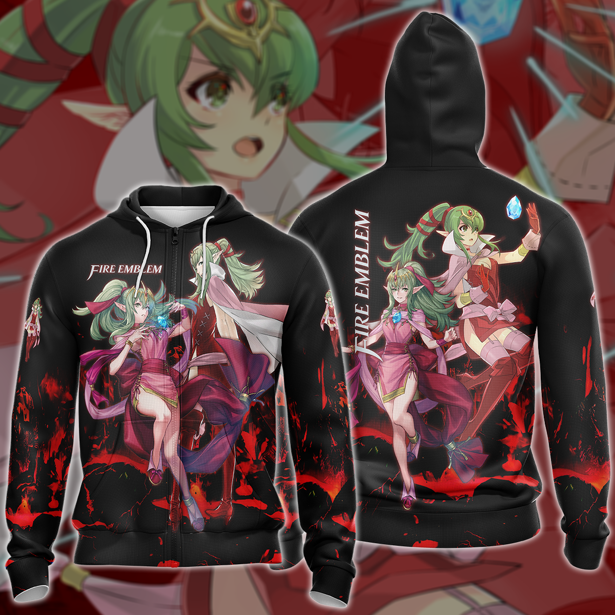 Fire Emblem - Tiki Video Game 3D All Over Printed T-shirt Tank Top Zip Hoodie Pullover Hoodie Hawaiian Shirt Beach Shorts Jogger Zip Hoodie S