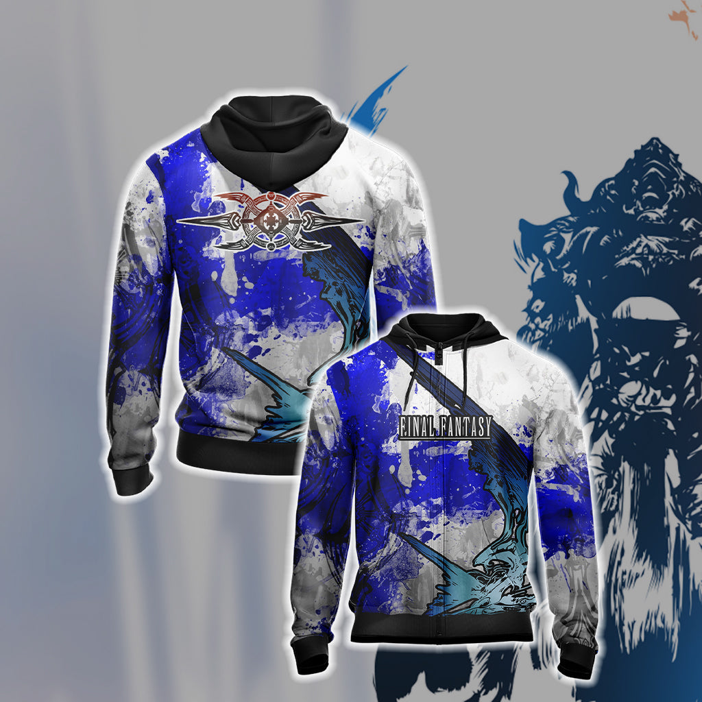 Final Fantasy XII Unisex 3D T-shirt Zip Hoodie XS