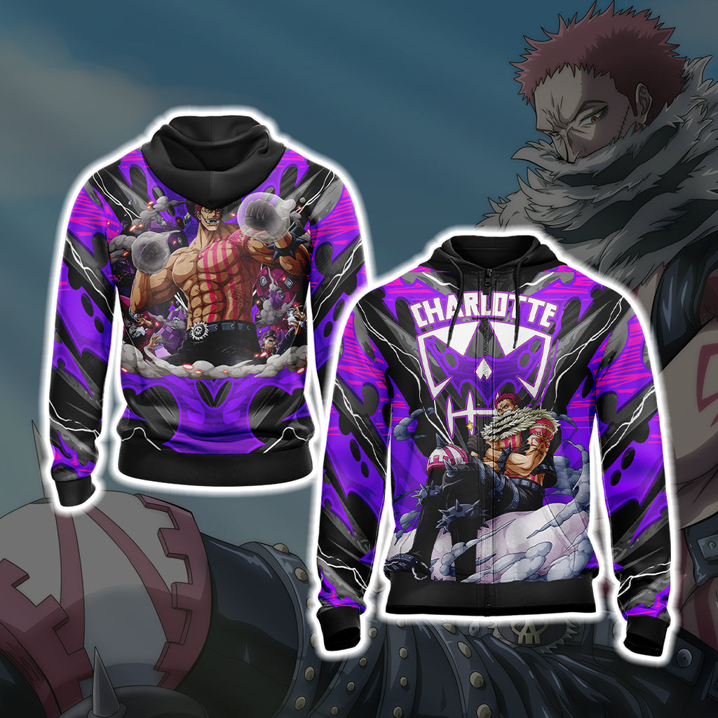 One Piece - Charlotte Katakuri Unisex 3D T-shirt Zip Hoodie XS