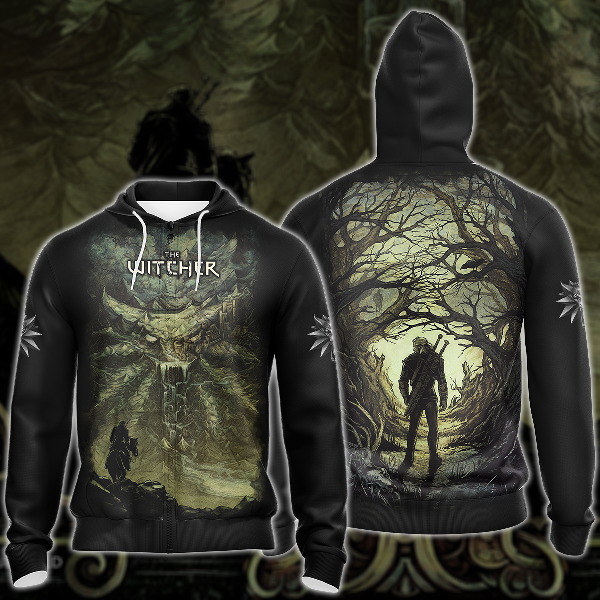 The Witcher Video Game 3D All Over Printed T-shirt Tank Top Zip Hoodie Pullover Hoodie Hawaiian Shirt Beach Shorts Jogger Zip Hoodie S