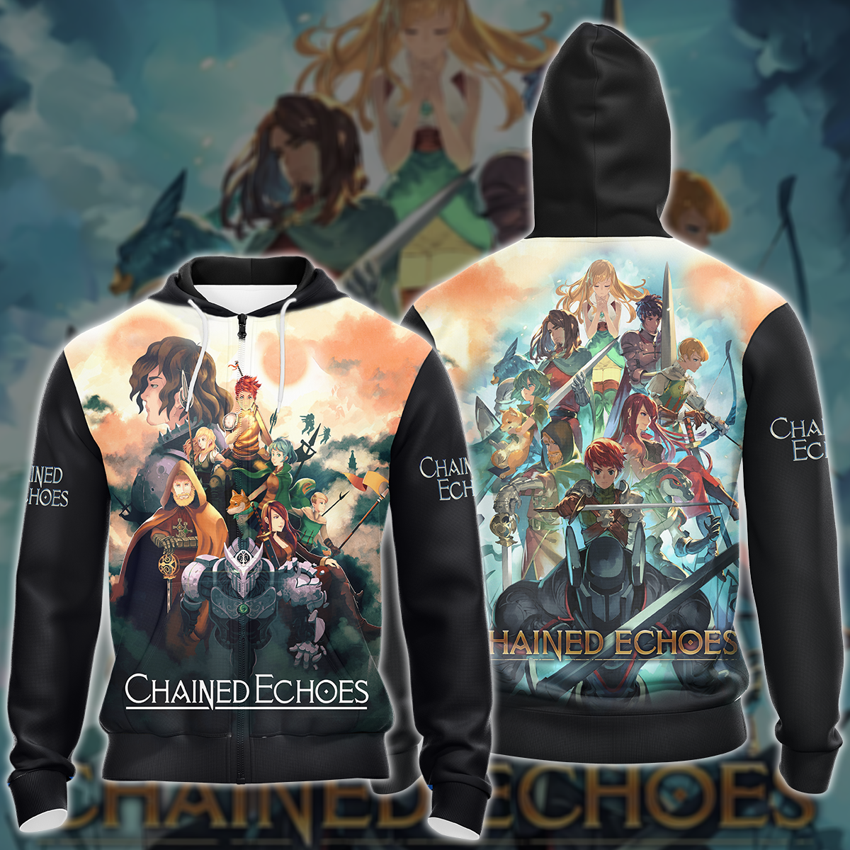 Chained Echoes Video Game 3D All Over Printed T-shirt Tank Top Zip Hoodie Pullover Hoodie Hawaiian Shirt Beach Shorts Joggers Zip Hoodie S
