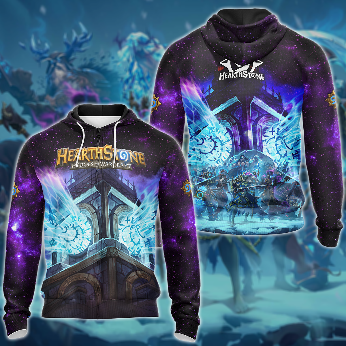 Hearthstone Video Game 3D All Over Print T-shirt Tank Top Zip Hoodie Pullover Hoodie Hawaiian Shirt Beach Shorts Jogger Zip Hoodie S