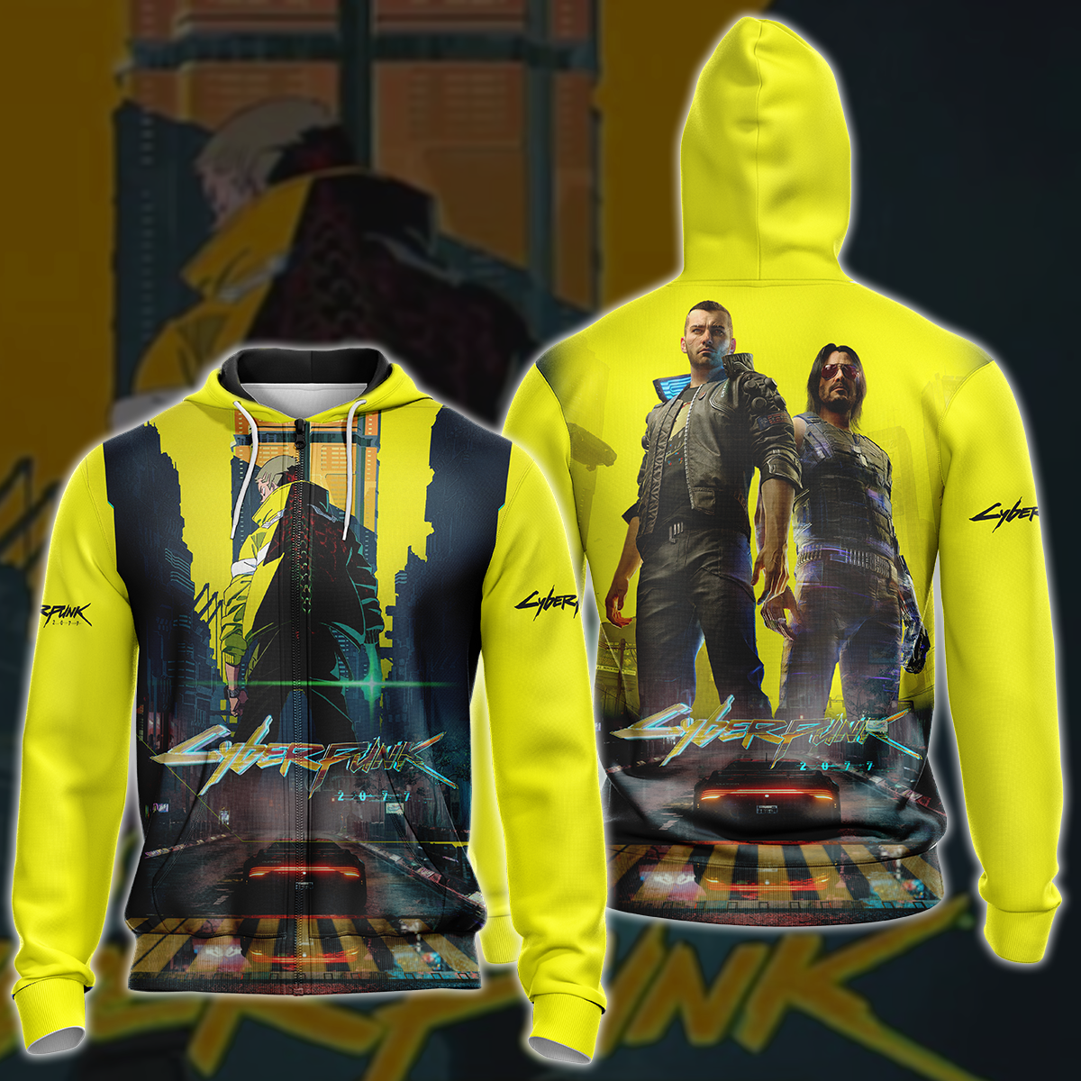 Cyberpunk 2077 Video Game 3D All Over Print T-shirt Tank Top Zip Hoodie Pullover Hoodie Hawaiian Shirt Beach Shorts Jogger Zip Hoodie S