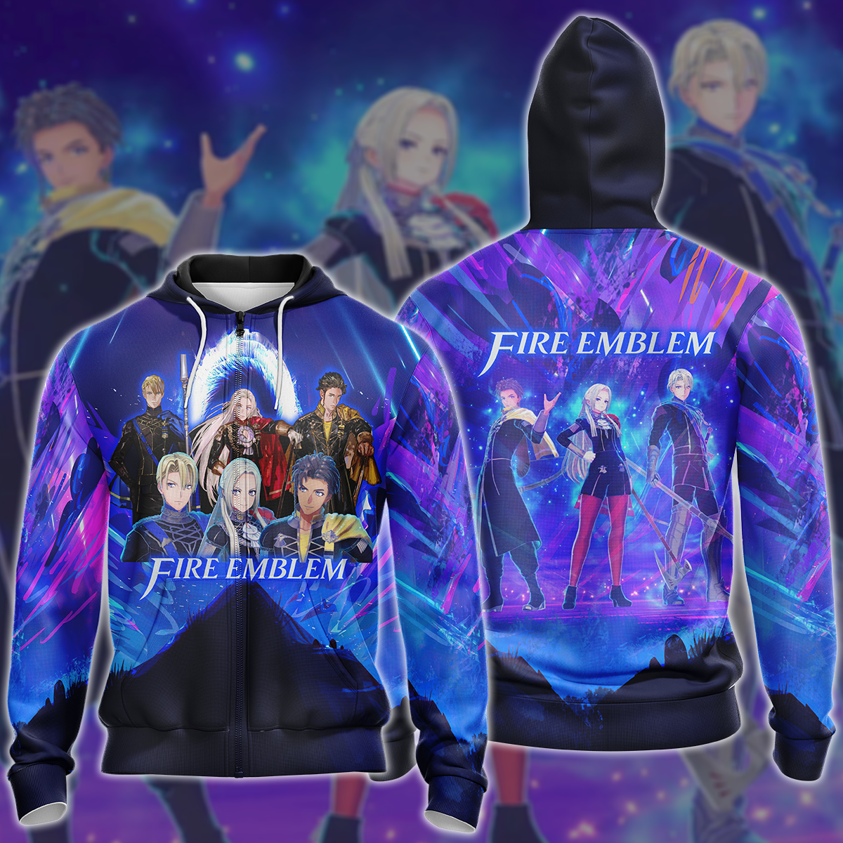 Fire Emblem Video Game 3D All Over Printed T-shirt Tank Top Zip Hoodie Pullover Hoodie Hawaiian Shirt Beach Shorts Jogger Zip Hoodie S