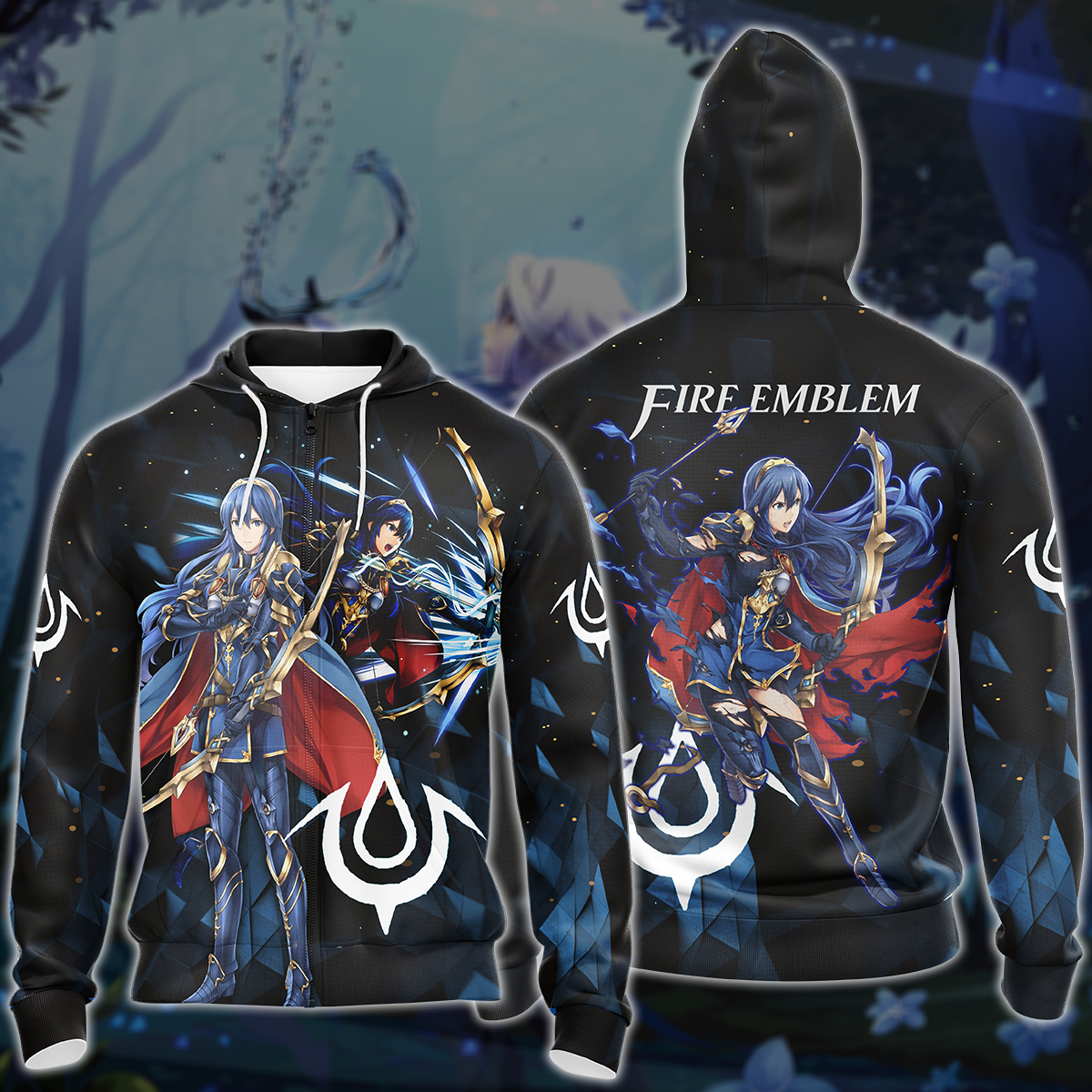 Fire Emblem Lucina Video Game 3D All Over Printed T-shirt Tank Top Zip Hoodie Pullover Hoodie Hawaiian Shirt Beach Shorts Joggers Zip Hoodie S
