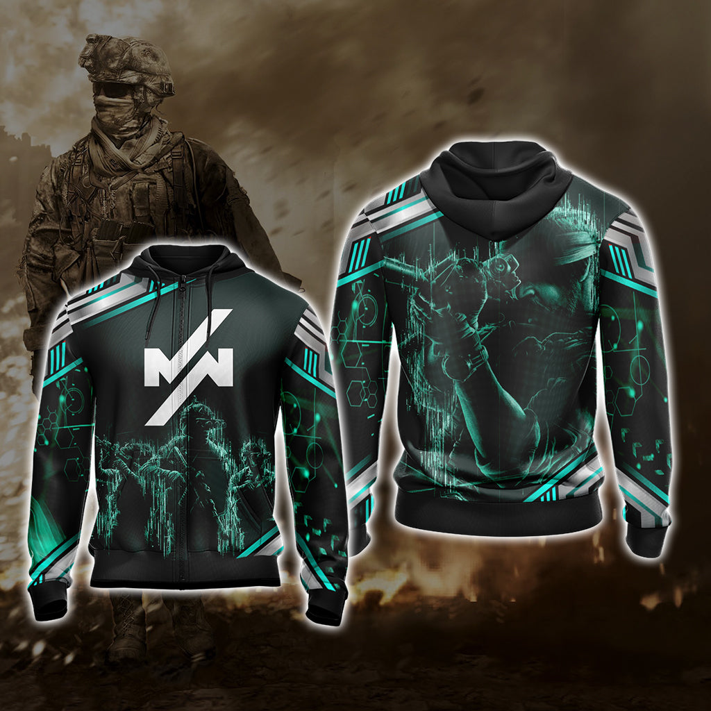 Call of Duty - Modern Warfare Unisex 3D T-shirt Zip Hoodie XS