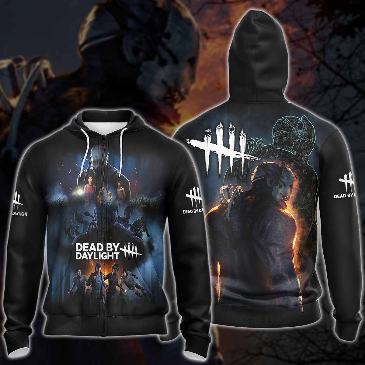 Dead by Daylight Video Game 3D All Over Printed T-shirt Tank Top Zip Hoodie Pullover Hoodie Hawaiian Shirt Beach Shorts Jogger Zip Hoodie S