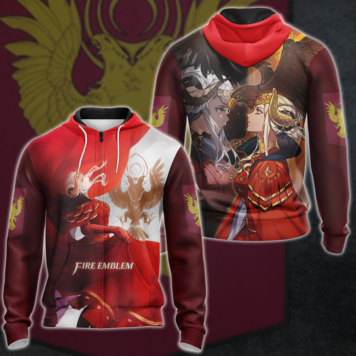 Fire Emblem Edelgard Video Game 3D All Over Printed T-shirt Tank Top Zip Hoodie Pullover Hoodie Hawaiian Shirt Beach Shorts Jogger Zip Hoodie S