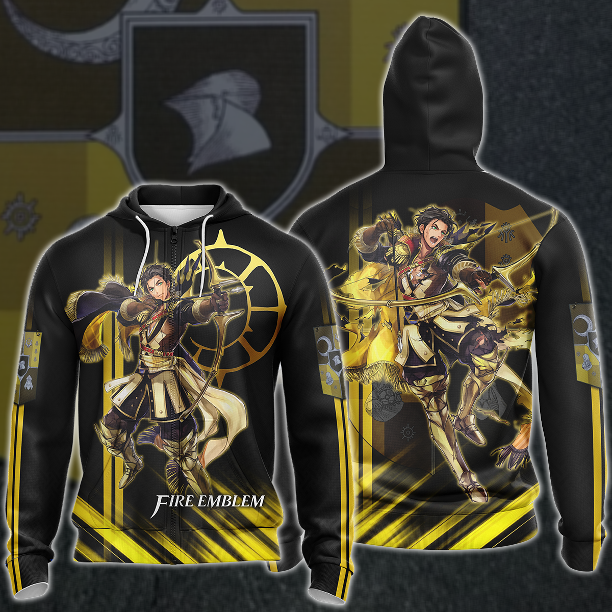 Fire Emblem Claude von Riegan Video Game 3D All Over Printed T-shirt Tank Top Zip Hoodie Pullover Hoodie Hawaiian Shirt Beach Shorts Jogger Zip Hoodie S