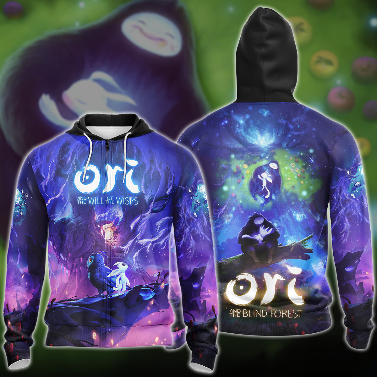 Ori and the Blind Forest Video Game 3D All Over Printed T-shirt Tank Top Zip Hoodie Pullover Hoodie Hawaiian Shirt Beach Shorts Jogger Zip Hoodie S