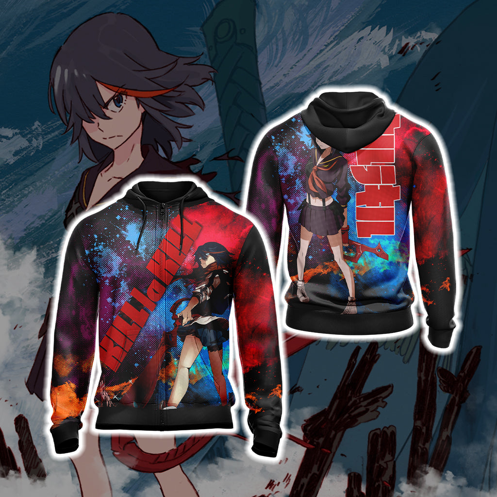 Kill La Kill - Matoi Ryuuko Unisex 3D T-shirt Zip Hoodie XS