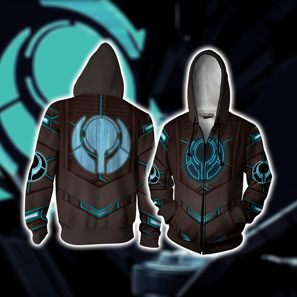 Halo - Reclaimer Unisex 3D T-shirt Zip Hoodie XS