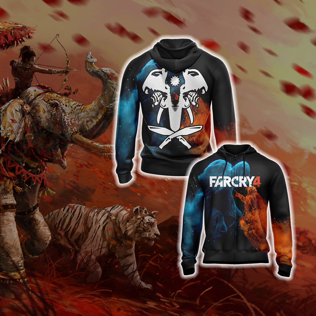 Far Cry 4 New Unisex 3D T-shirt Zip Hoodie XS