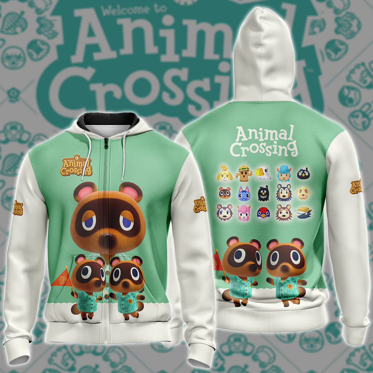 Animal Crossing Video Game 3D All Over Printed T-shirt Tank Top Zip Hoodie Pullover Hoodie Hawaiian Shirt Beach Shorts Jogger Zip Hoodie S