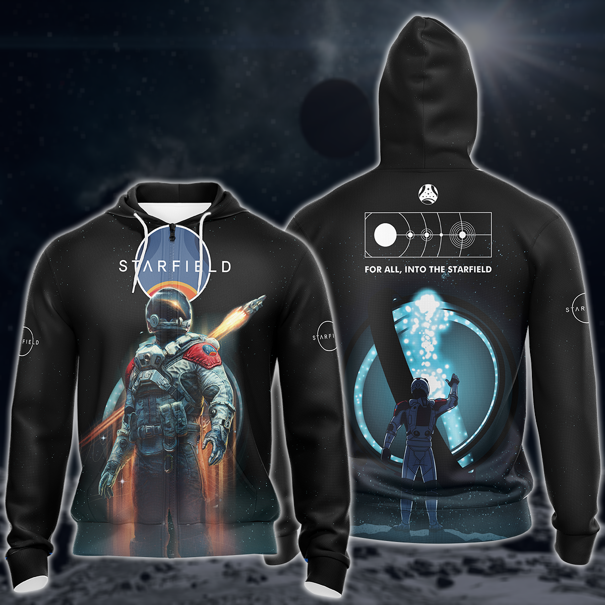 Starfield Video Game 3D All Over Printed T-shirt Tank Top Zip Hoodie Pullover Hoodie Hawaiian Shirt Beach Shorts Joggers Zip Hoodie S