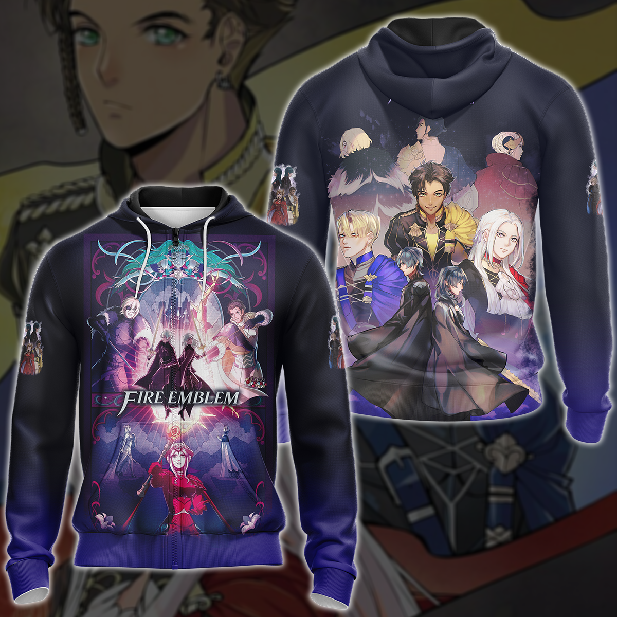 Fire Emblem: Three Houses Video Game 3D All Over Printed T-shirt Tank Top Zip Hoodie Pullover Hoodie Hawaiian Shirt Beach Shorts Jogger Zip Hoodie S