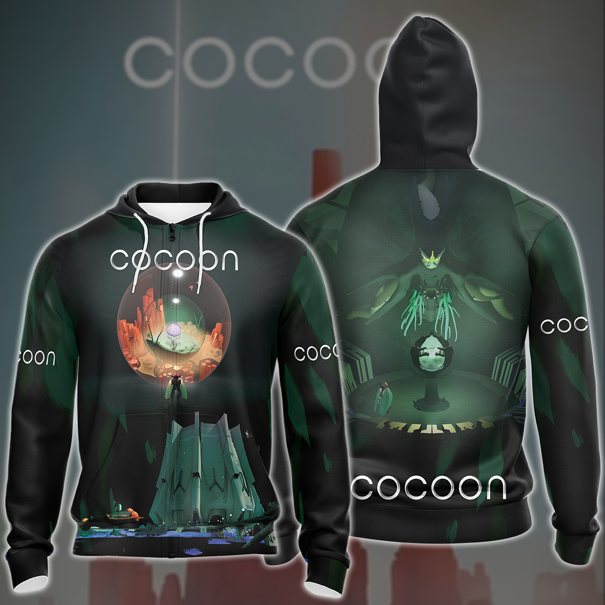 COCOON Video Game All Over Printed T-shirt Tank Top Zip Hoodie Pullover Hoodie Hawaiian Shirt Beach Shorts Joggers Zip Hoodie S