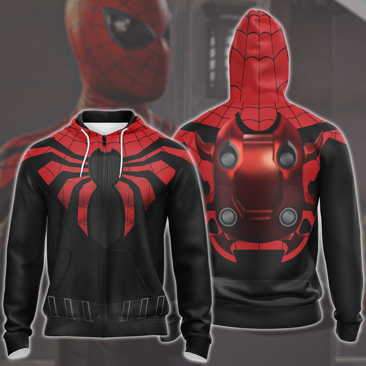 Spider-Man 2 Peter Parker Superior Suit Cosplay Video Game All Over Printed T-shirt Tank Top Zip Hoodie Pullover Hoodie Hawaiian Shirt Beach Shorts Joggers