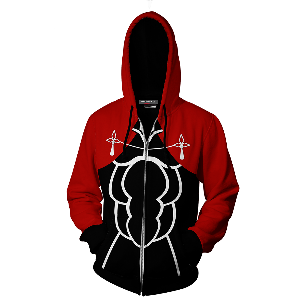 Fate/ Stay Night Archer Cosplay Zip Up Hoodie Jacket