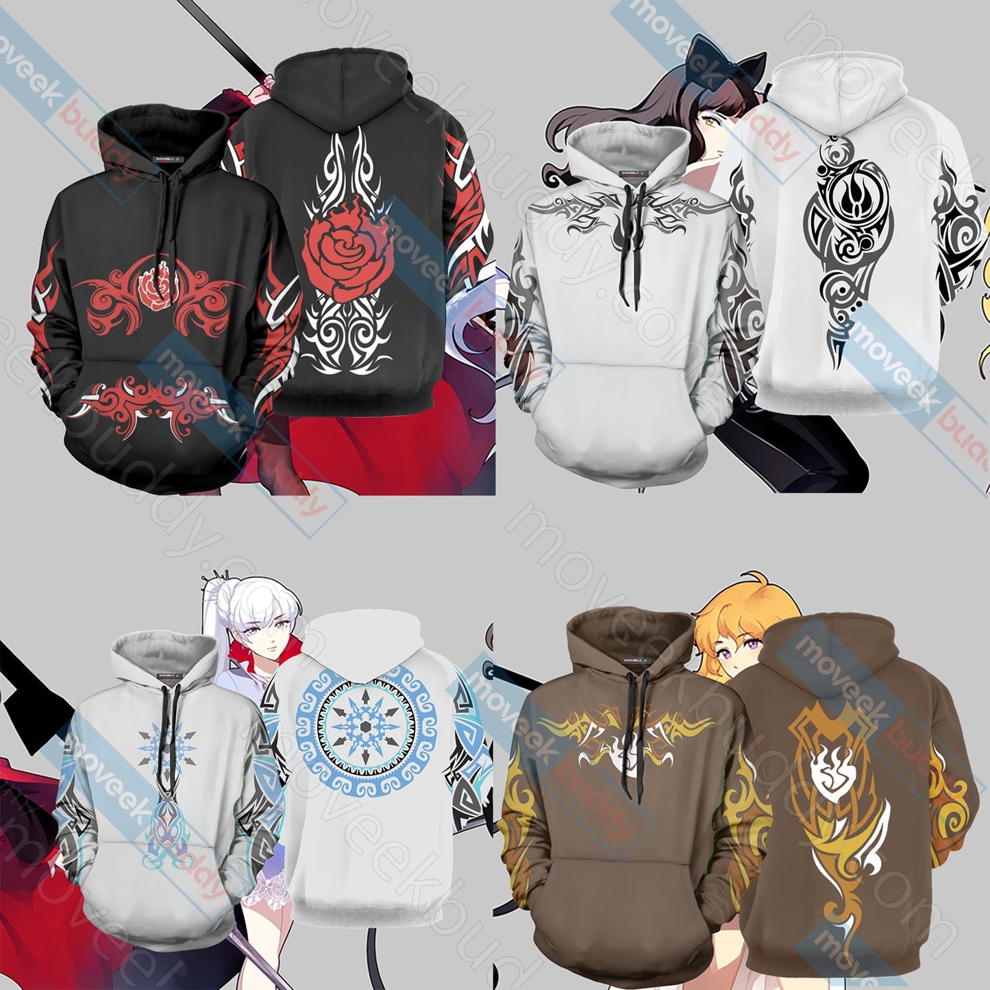 RWBY Ruby Rose Symbol Unisex 3D T-shirt