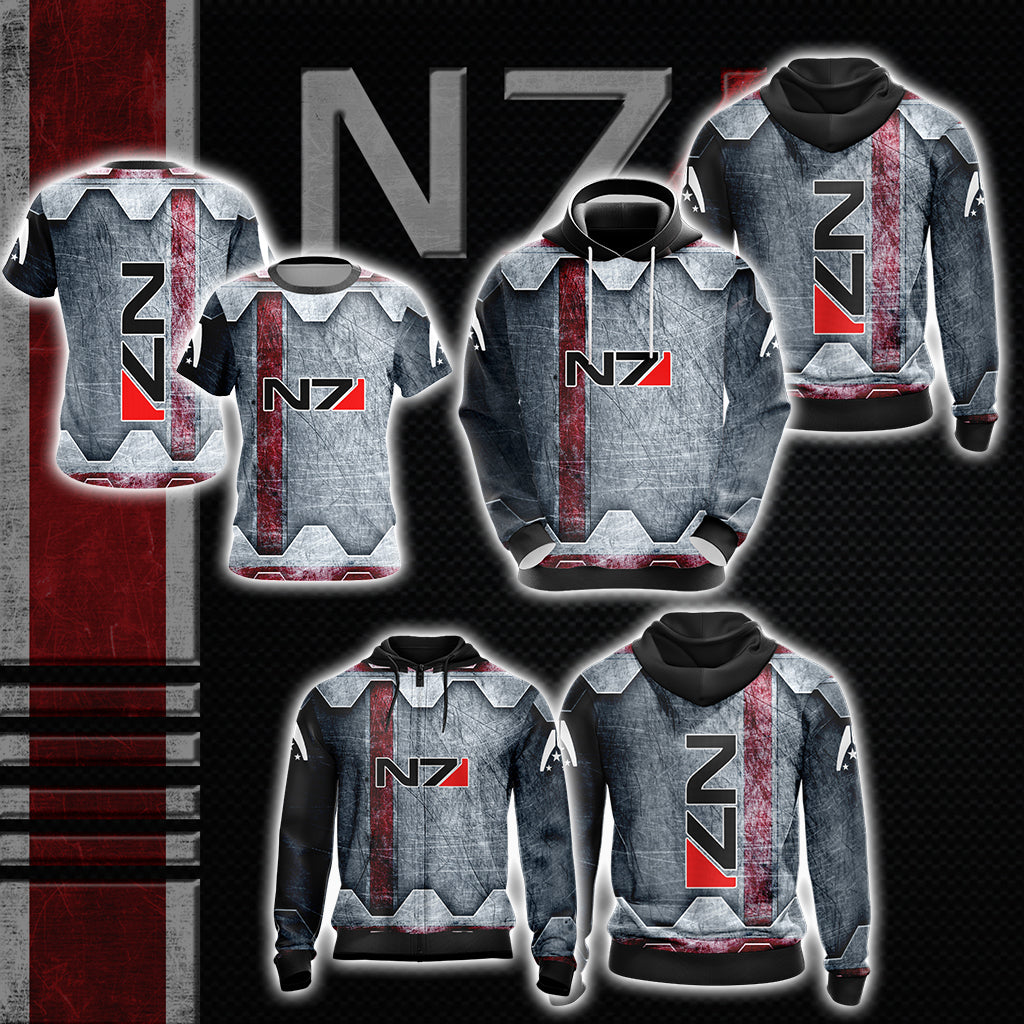 Mass Effect - N7 New Look Unisex 3D T-shirt