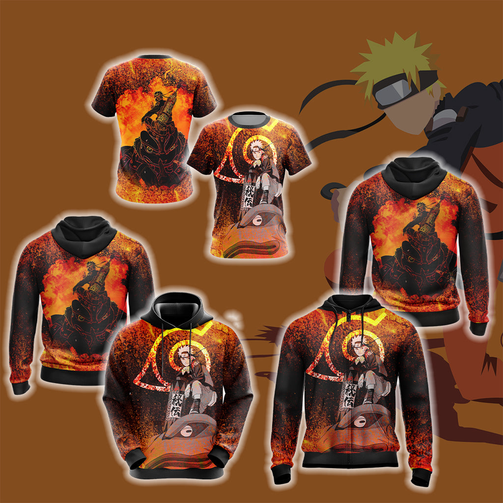Naruto and Sage frog Unisex 3D T-shirt