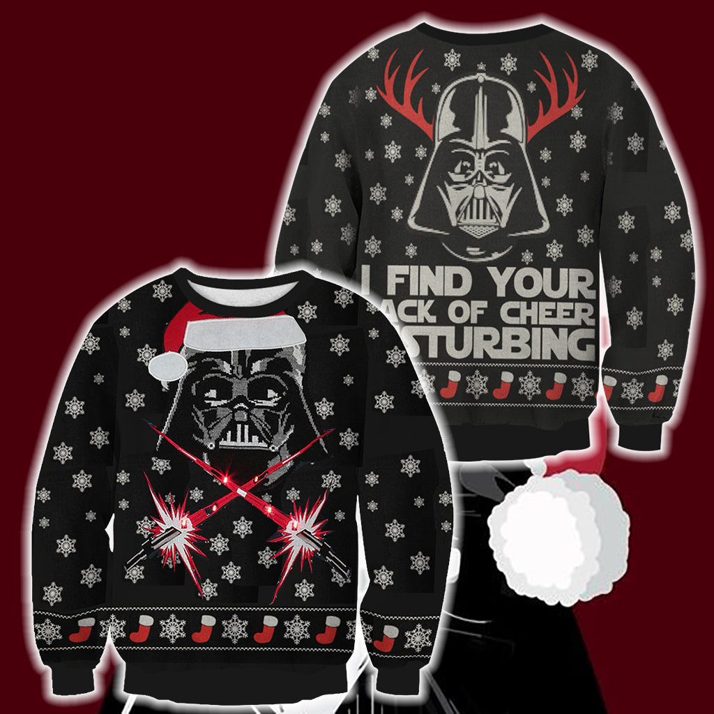 Star War Santa Clause Unisex 3D Sweater S