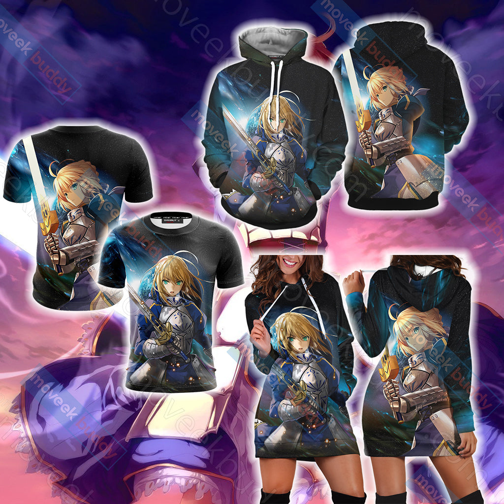 Fate/ Stay Night - Saber New Version 3D Hoodie Dress