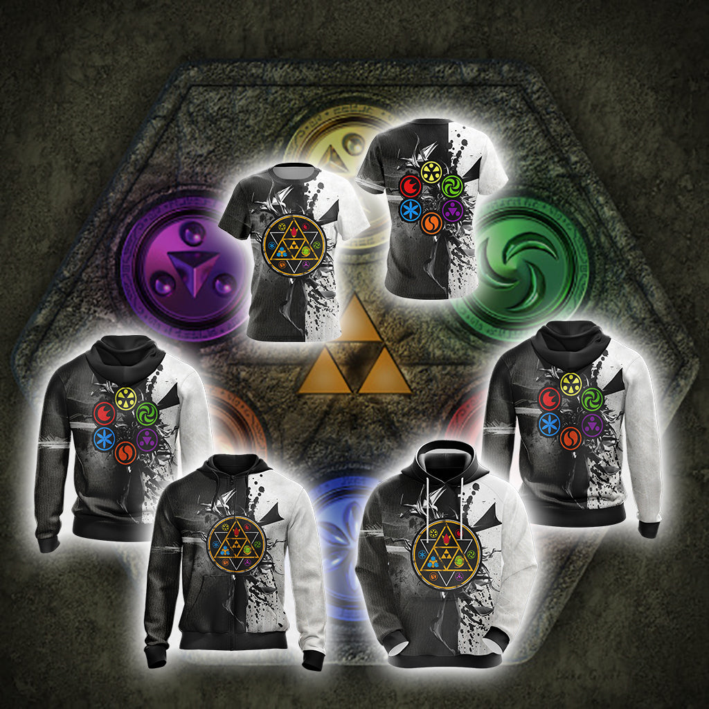 The Legend of Zelda - Sage Medallions Unisex 3D T-shirt