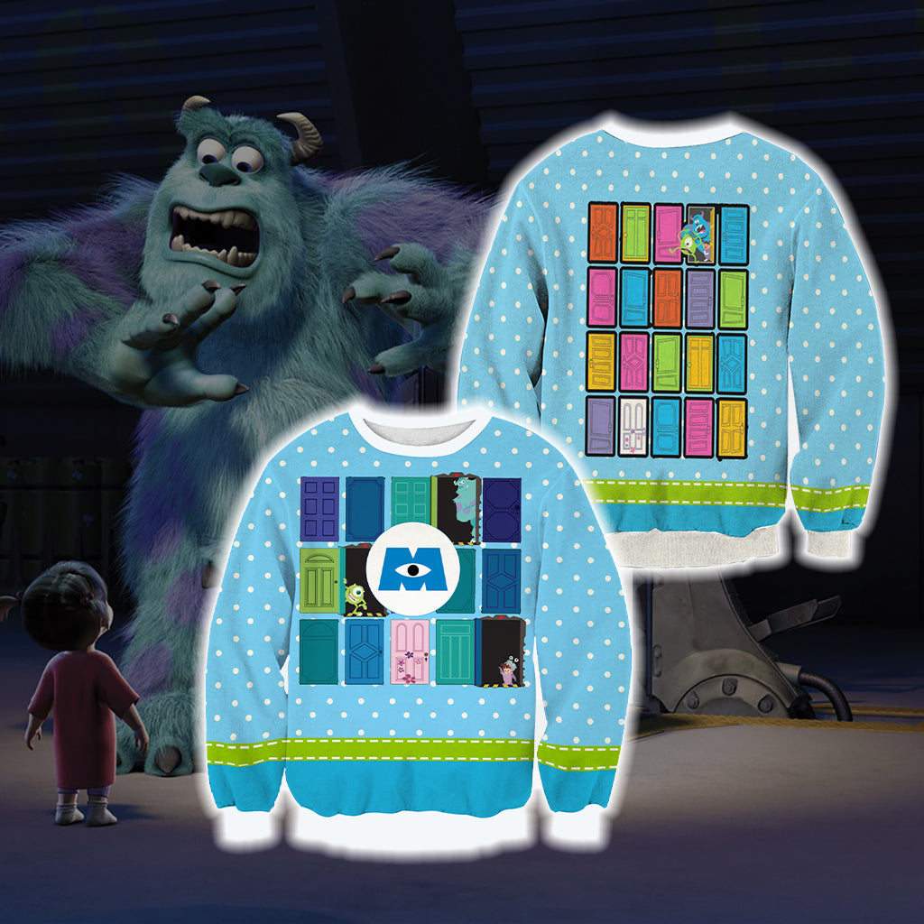 Monsters, Inc. Unisex 3D Sweater S