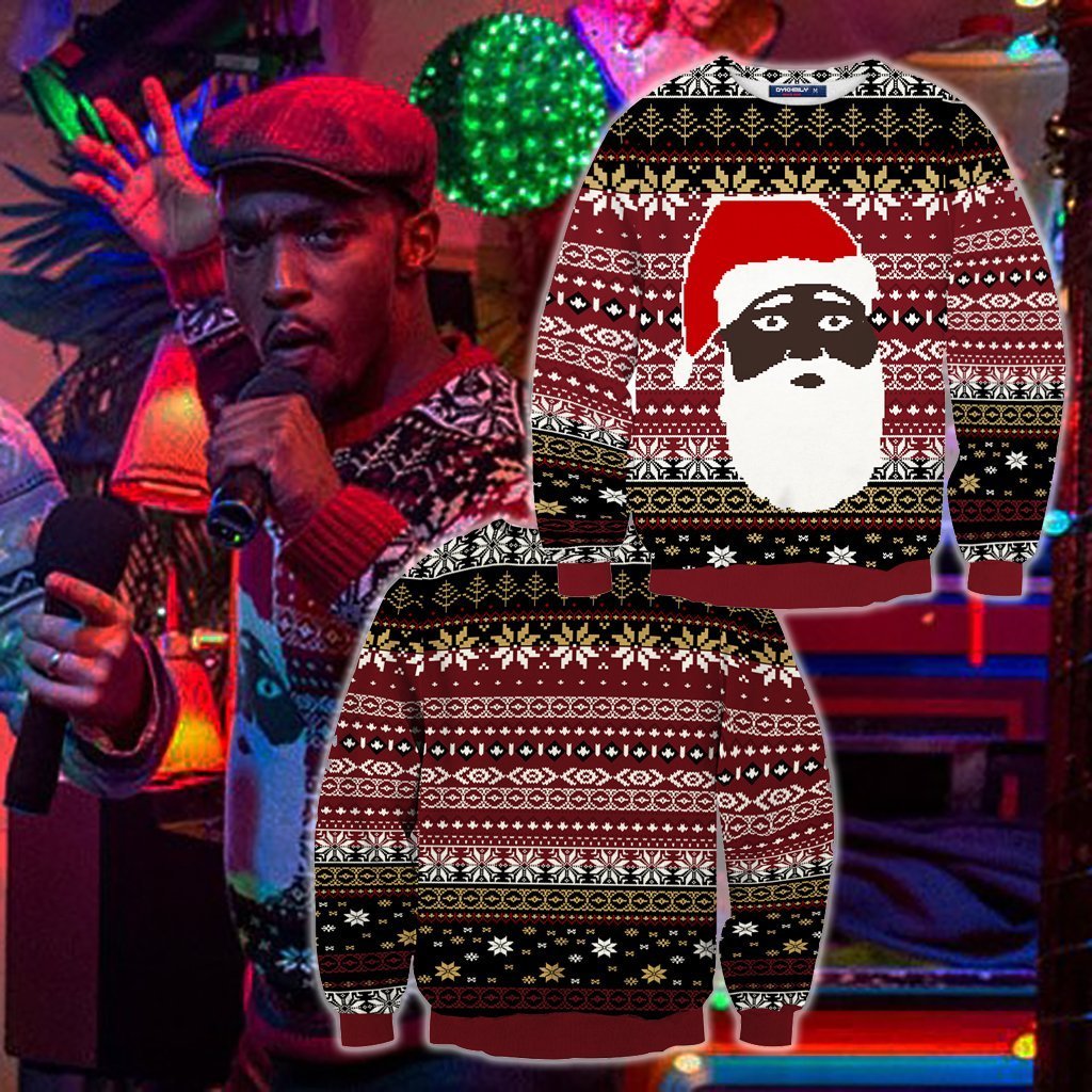 The Night Before (2015) Chris Cosplay Ugly Christmas 3D Sweater S