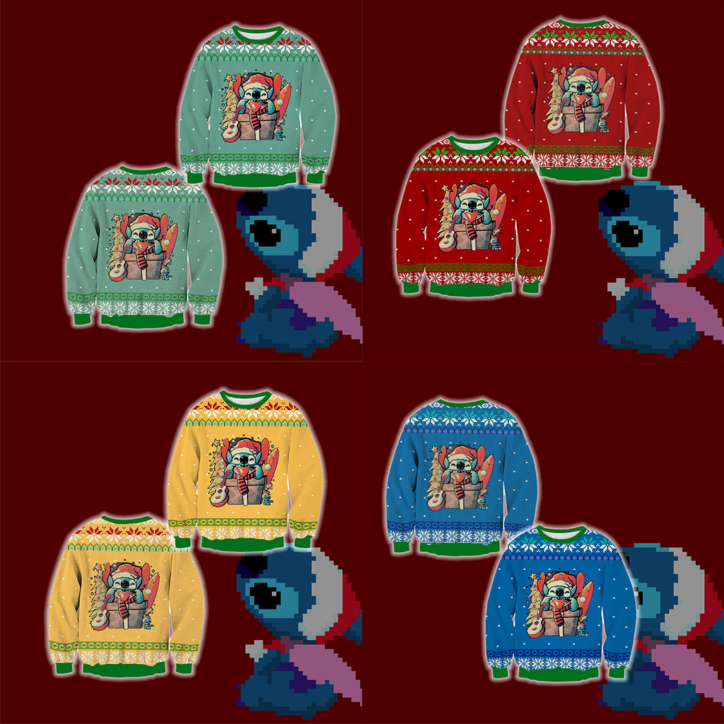 Stitch Ugly Christmas 3D Sweater