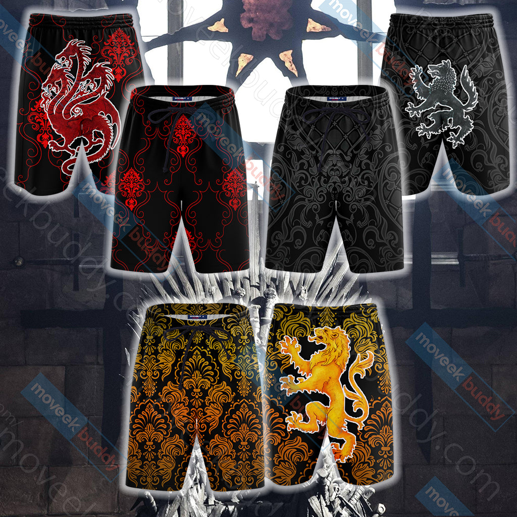 House Stark Direwolf Game Of Thrones Beach Shorts