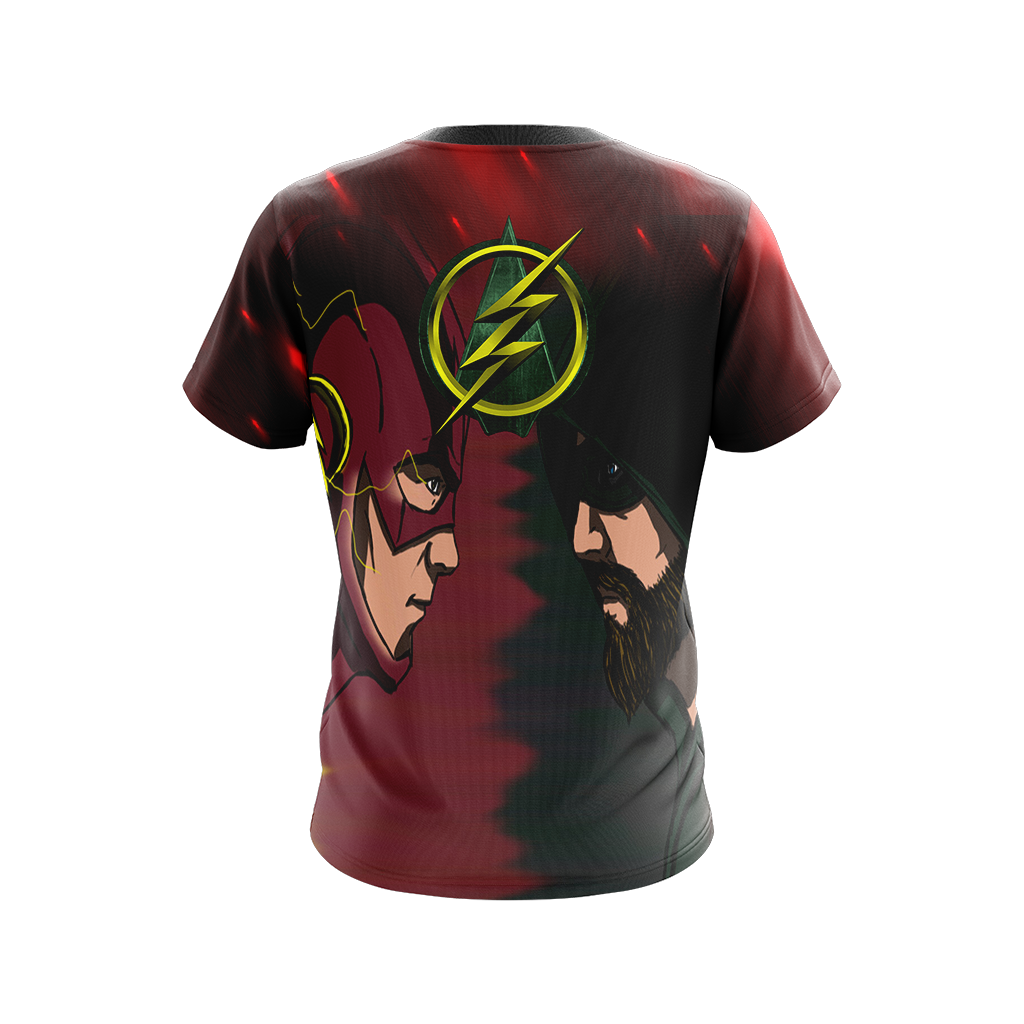Arrow and Flash New Unisex 3D T-shirt