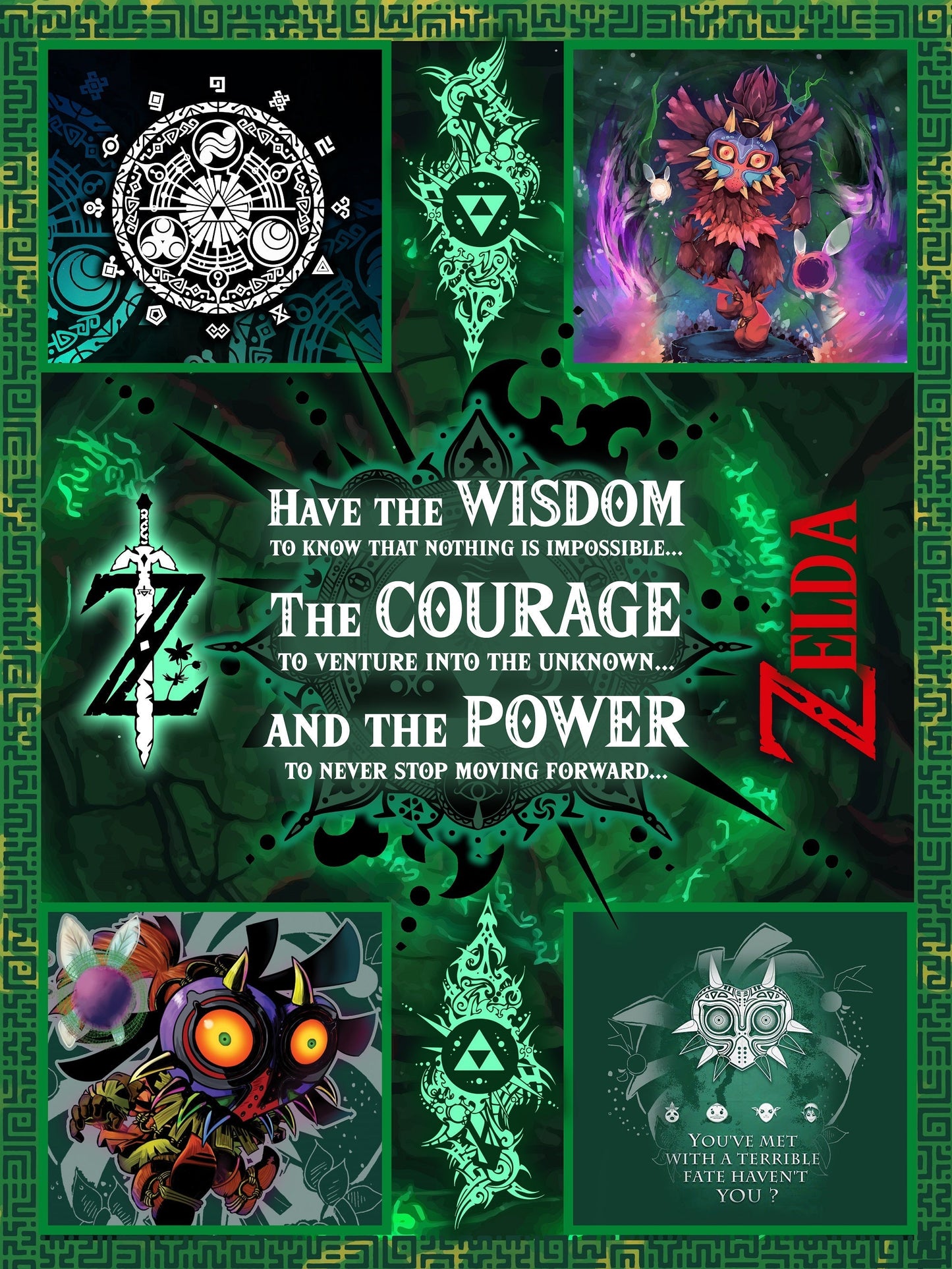Zelda 3D Throw Blanket