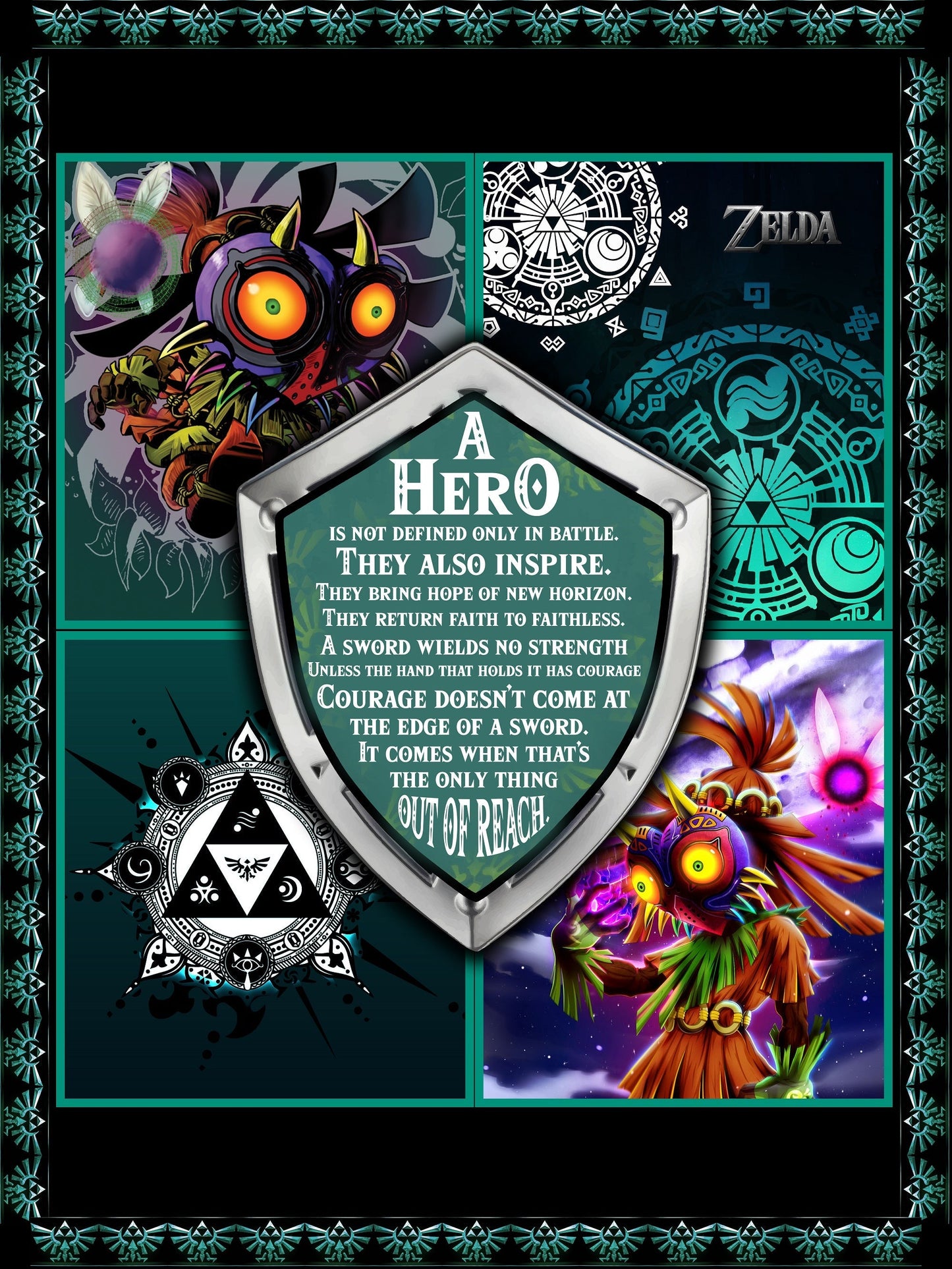 Zelda Hero 3D Throw Blanket