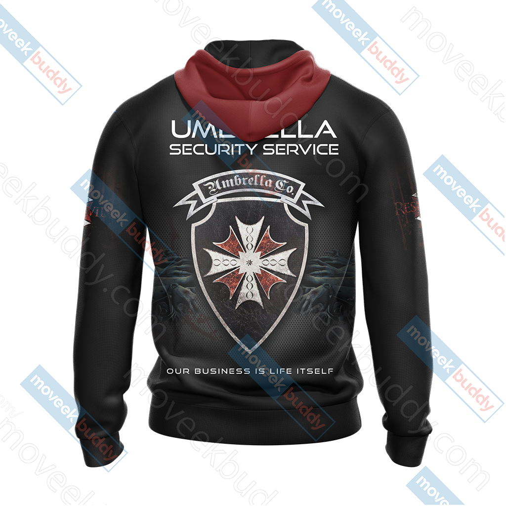 Resident Evil Umbrella Security Service (USS) Unisex 3D T-shirt