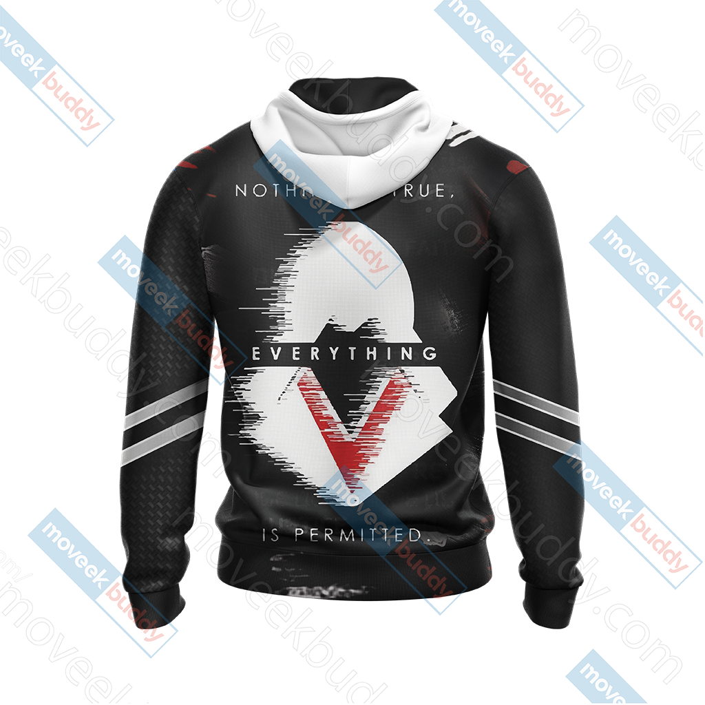 Assassin's Creed Nothing Is True Averything Is Permitted Unisex 3D T-shirt