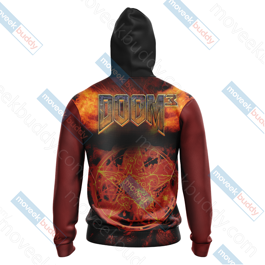 Doom 3 - Pentagram Unisex 3D T-shirt